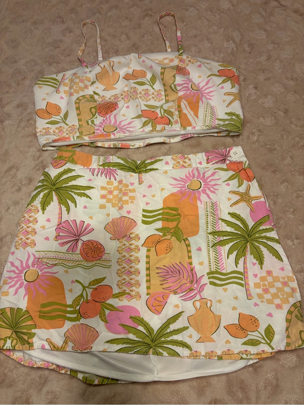 Tropical Two-Piece Dress